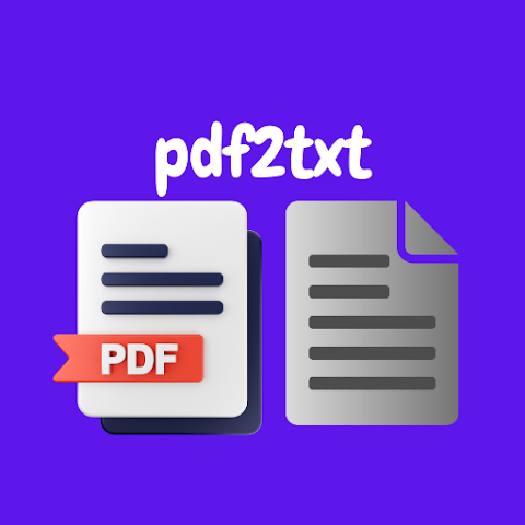 Pdf to text icon